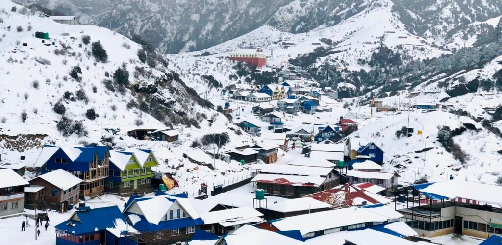 Kalinchowk experienced its first light snowfall last night